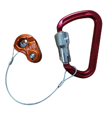 CARABINER WITH SWAGGED ROPEMAN