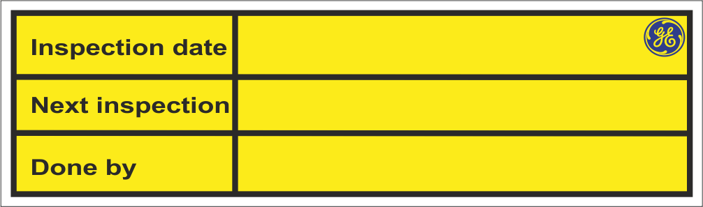 85x25 LIFELINE INSPECTION STICKER