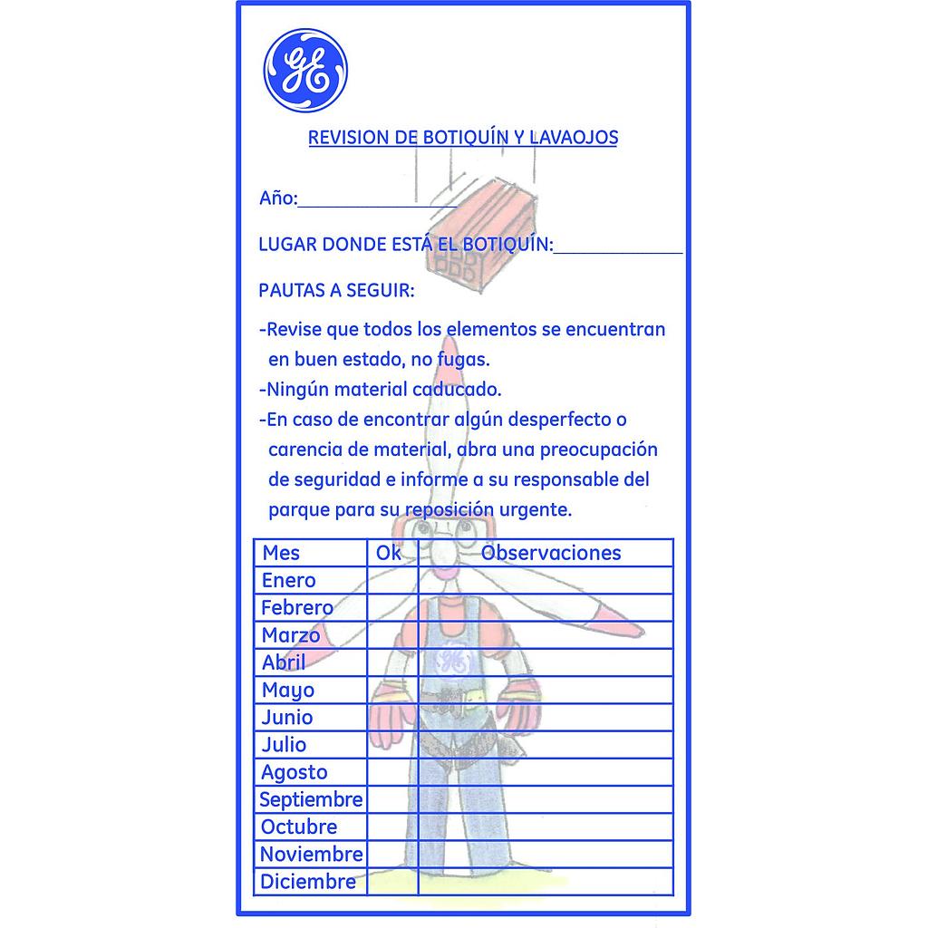 PEGATINA REVISION BOTIQUIN