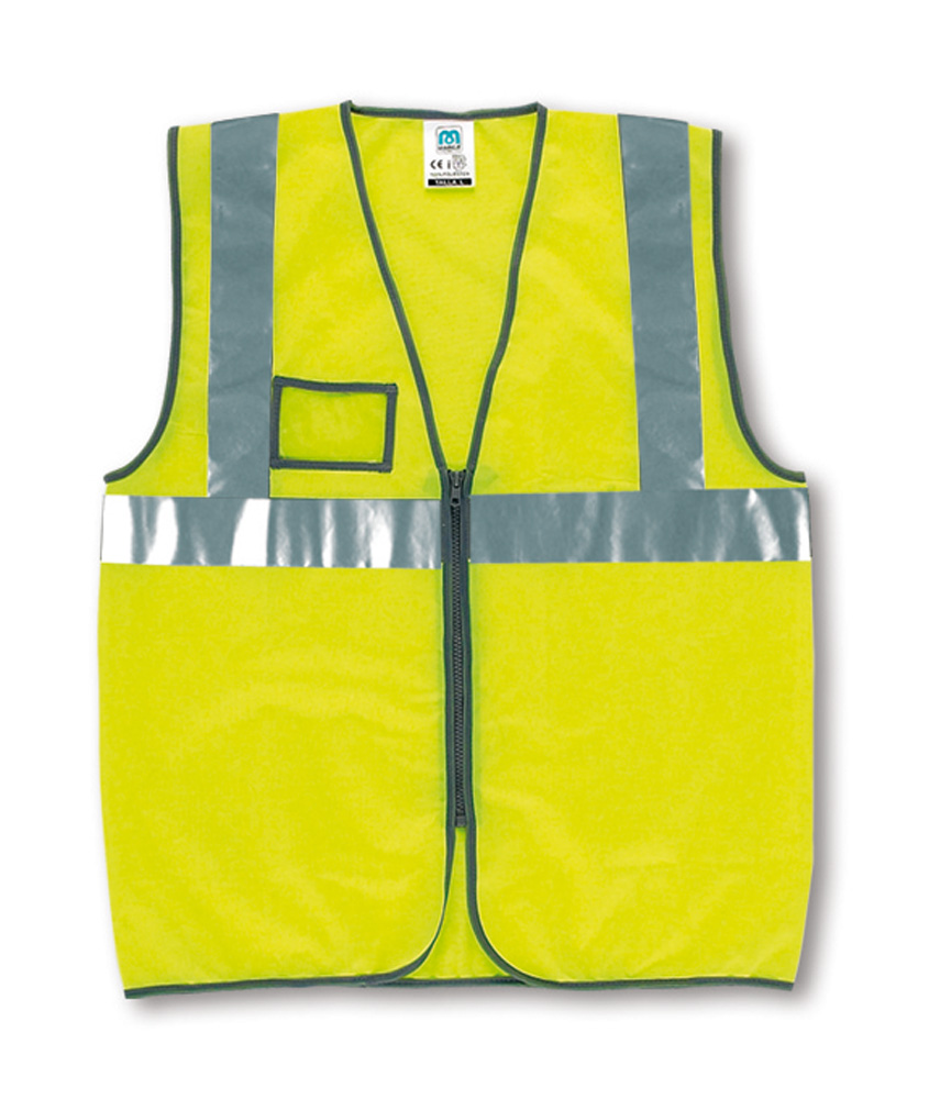 VEST A.V. YELLOW ZIPPER AND ID HOLDER 