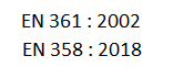 EN 361:2002 + EN358:2018